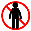 Men are off limits-pictograms | Free illustrations
