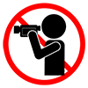 Video shooting prohibited --Pictogram ｜ Free illustration material