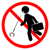 Prohibition of spitting and tongue on the premises --Pictogram ｜ Free illustration material