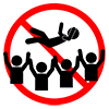 No mosh dive-pictogram | Free illustration material