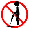 Do not bring it into a wet umbrella store --Pictogram ｜ Free illustration material