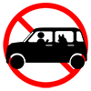 Do not leave children in the car-pictograms | Free illustrations