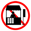 Please stop stalls without permission --Pictogram ｜ Free illustration material
