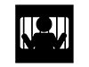 刑務所ドア | 牢屋 - ピクトグラム｜フリーイラスト素材