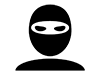 Masked robbery | Mask-Pictogram | Free illustration material
