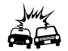Criminals running away by car | Car chase | Police vehicle --Pictogram | Free illustration material
