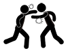 Brawl | Fights | Violence-Pictograms | Free Illustrations