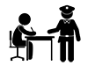 Record | Cause an accident | Police station --Pictogram | Free illustration material