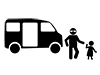 Kidnappers | Aiming at children | Cars | Suspicious people-Pictograms | Free illustrations
