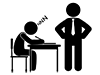 Doze | In class | Scolded --Pictogram | Free illustration material