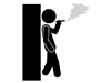Bad Student | Class Skipping | Smoking | Tobacco-Pictogram | Free Illustration Material