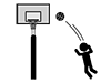 Basketball | Physical Education | Break Time-Pictogram | Free Illustration Material