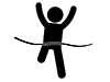 Athletic meet | Become the best | Relay race --Pictogram | Free illustration material