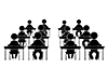 Quiet class | Scary teacher | During the test --Pictogram | Free illustration material
