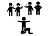 Protect your friends | Sense of justice | Friends-Pictograms | Free illustrations