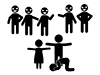 Protect from Bullying | Real Friends | Friendship-Pictograms | Free Illustrations