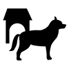 I have a dog Attention --Pictogram ｜ Free illustration material