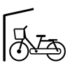 Bicycle parking lot for condominium residents --Pictogram ｜ Free illustration material