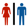 Men's and Women's Toilet-Pictogram | Free Illustration Material