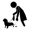 Let's take dog droppings home with the owner --Pictogram ｜ Free illustration material