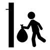 No garbage except on designated days --Pictogram ｜ Free illustration material