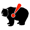Beware of bears-pictograms | Free illustrations