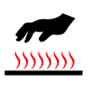 High temperature caution-pictogram | Free illustration material