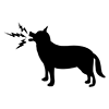 I have a dog-pictogram | Free illustration material