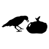 Crows will be devastated --Pictogram ｜ Free illustration material