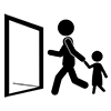 Please refrain from bringing children in the store --Pictogram ｜ Free illustration material
