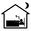 Please be quiet at midnight --Pictogram ｜ Free illustration material