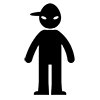 Beware of suspicious people-pictograms | Free illustrations