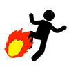 No fire-pictogram | Free illustration material
