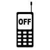 携帯電話の電源をお切り下さい - ピクトグラム｜フリーイラスト素材