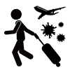 Travelers | Infected People | Airports-Pictograms | Free Illustrations
